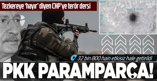 Teröre tezkere darbesi: 32 bin 800 terörist etkisiz hale getirildi