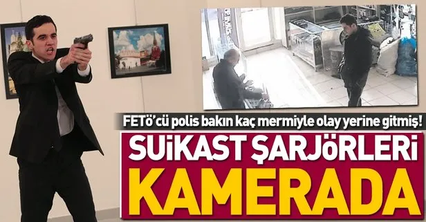 Karlov suikasti şarjörleri kamerada!