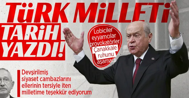 Son dakika: MHP Genel Başkanı Devlet Bahçeli'den 2. tur seçim sonuçları hakkında açıklama: Türk milleti tarih yazdı