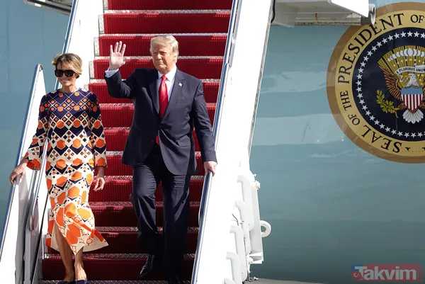 Beyaz Saray'da karalar bağlayan Ex First Lady Florida'da çiçek açtı: Melania Trump 27 bin TL'lik elbisesi ile dikkat çekti - 14