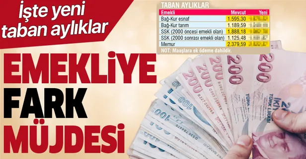 Emekliye fark müjdesi