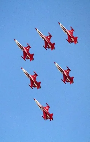 SOLOTÜRK ve Türk Yıldızları Erzurum semalarında