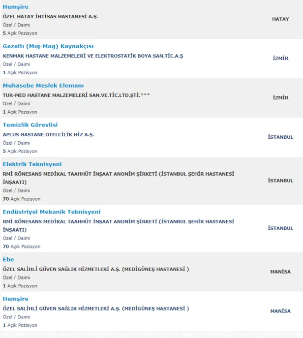 En az ilkokul mezunu hastanelere personel ve işçi alımı İŞKUR üzerinden yapılıyor-4