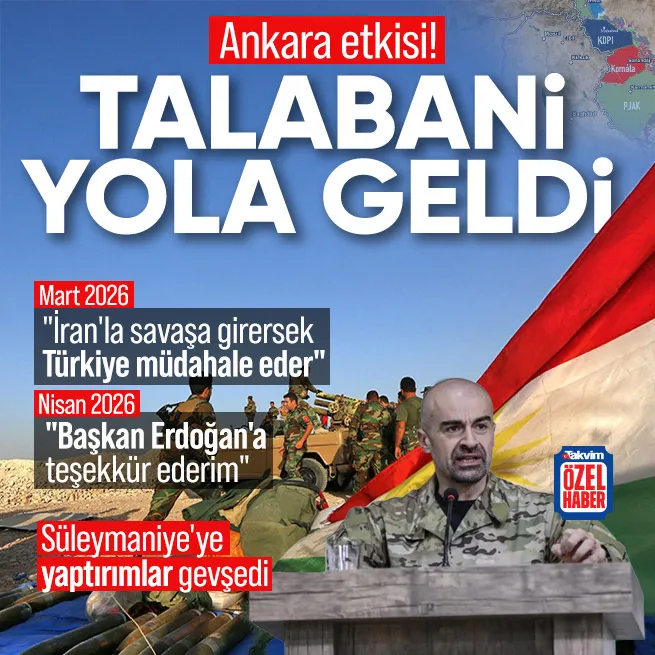 Ankara İranda lejyonerlik yapmayın diye uyardı! Talabani yola geldi... Başkan Erdoğana teşekkürün arka planı