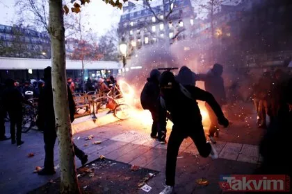 Fransa’da ’Kara Perşembe!’ Paris alev alev yanıyor