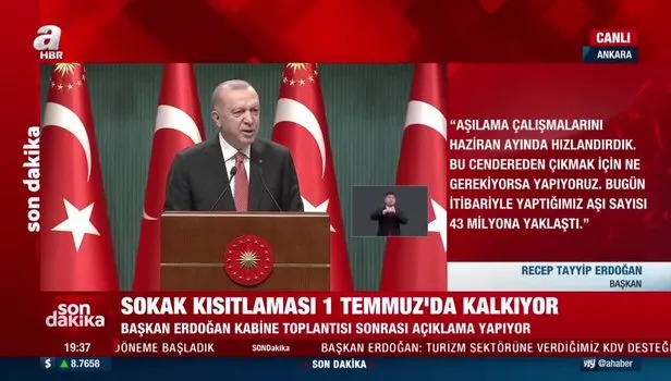 Başkan Erdoğan: Sırası gelen herkesin aşı olması hayati öneme sahiptir