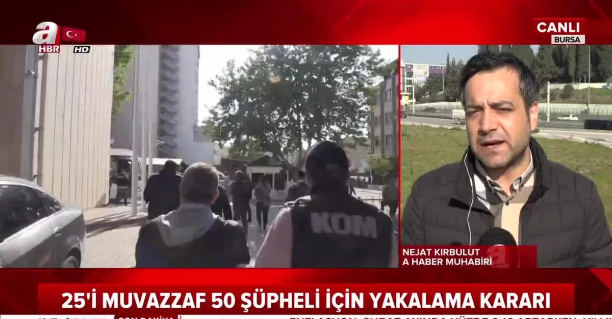 Bursa merkezli FETÖ operasyonu