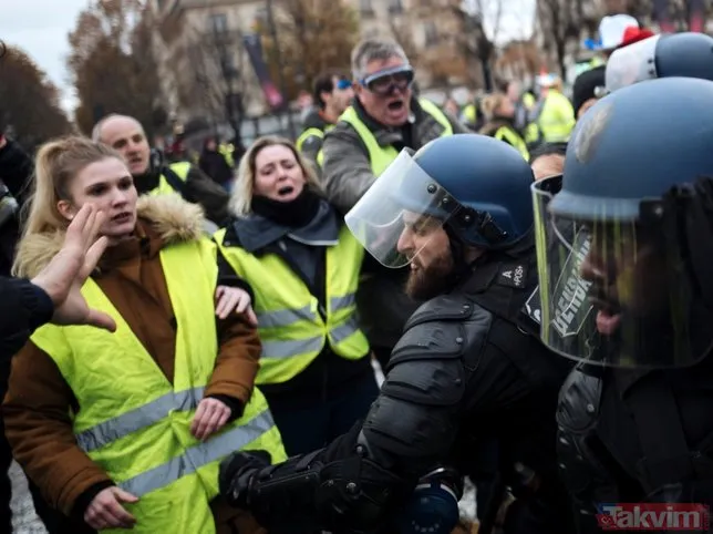 Fransa'daki Sarı Yelekliler'in eyleminde Gezi Parkı izleri