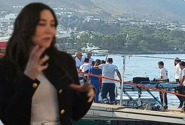 Ali Sabancı ve Vuslat Sabancı Yunanistan açıklarında ölümden dönmüştü! Vuslat Sabancı kaza sonrası ilk kez göründü! Yüzündeki izler...