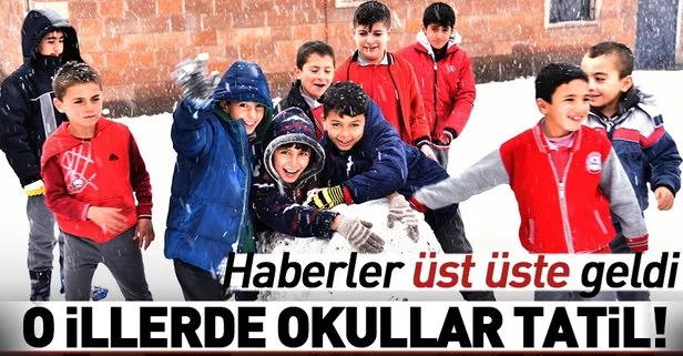 Son dakika: Kar tatili haberleri üst üste geldi! Yarın hangi illerde okullar tatil?