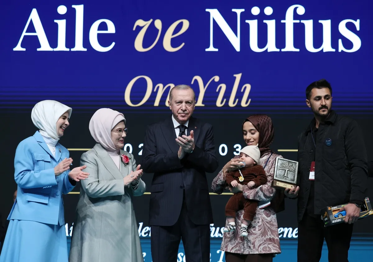 Başkan Erdoğan "tedirgin edici" diyerek uyardı: 3 çocuk çağrımızın haklılığı ortada | Aile ve Nüfus On Yılı Vizyonu-12