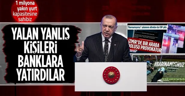Başkan Erdoğan’dan ’Barınamıyoruz’ provokasyonuna tepki: 1 milyona yakın yurt kapasitesine sahibiz