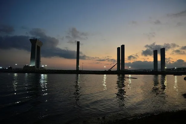 Son dakika: 1915 Çanakkale Köprüsü'nde geçici çalışma halatı montajı başladı-3