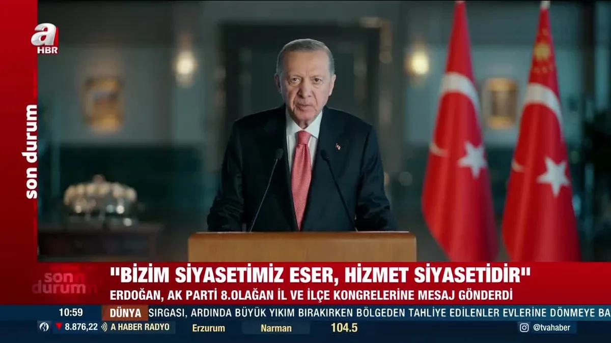 Başkan Erdoğan'dan teşkilatlara video mesaj
