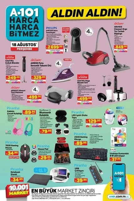 A101 her seferinde yok artık dedirtiyor! DEV kampanya başladı! 18 Ağustos A101 indirimli ürünler neler?-8