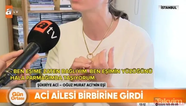Oğuz Murat Aci'nin eşi Şükriye Aci'den yeni açıklama! "Hala yüzüğünü taşıyorum" dedi! Yayında birbirlerine girdiler - 5