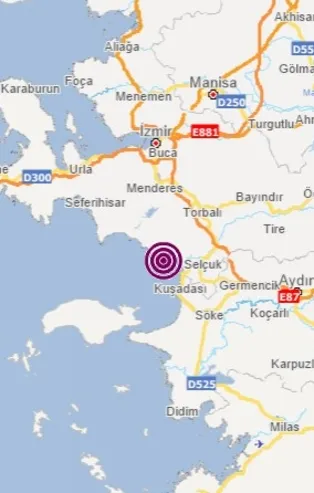 SON DAKİKA | İzmir'de deprem! AFAD merkez üssünü açıkladı! 5 şiddetinde sallandı