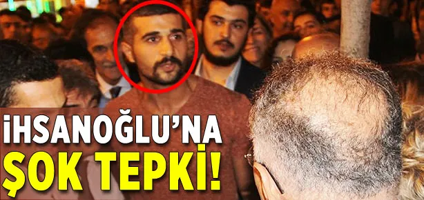 İhsanoğlu ile genç arasında ilginç diyalog