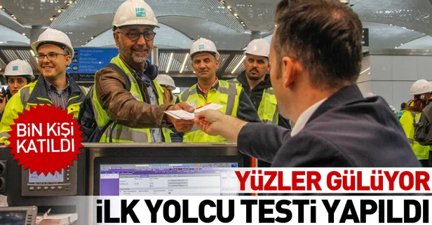 Yeni Havalimanında bin kişilik test