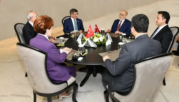 Altılı masa, beşinci kez bir araya geldi! Muhalefet liderleri yine aday tespit edemedi