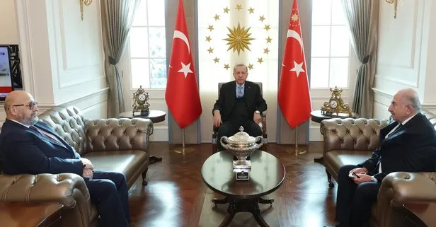 Son dakika: Başkan Erdoğan, Ermeni Vakıflar Birliği Başkanı Şirinoğlu’nu kabul etti