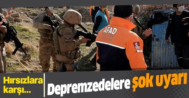 Depremzedelere şok uyarı