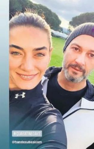 Hande Subaşı ile Alican Ulusoy'dan karantina pozu!