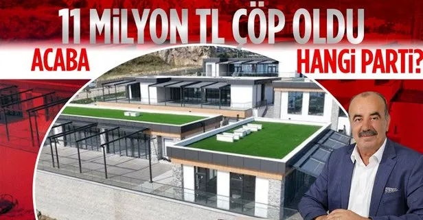 Bursa’da CHP’li Mudanya Belediye Başkanı Hayri Türkyılmaz 7 yılda 11 milyon harcadığı projenin sadece ilk etabını bitirebildi
