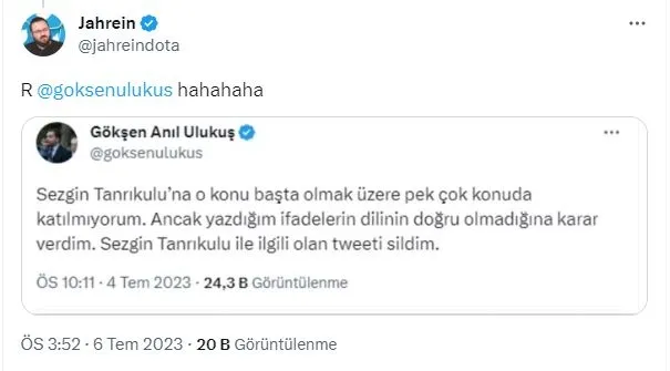 kilicdaroglunun-yeni-danismani-goksen-anil-ulukusun-sezgin-tanrikuluna-saydirdigi-tweet-ortaya-cikt-geri-adim-1688651083596.jpg Kılıçdaroğlu'nun yeni danışmanı Gökşen Anıl Ulukuş'un Sezgin Tanrıkulu'na saydırdığı tweet ortaya çıktı! Geri adım attı dalga konusu oldu-6