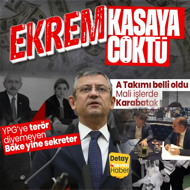 Özgür Özelin A takımı belli oldu! Kasa Ekrem İmamoğlunun adamı Özgür Karabatta... YPGye terör örgütü diyemeyen Selin Sayek Böke listede