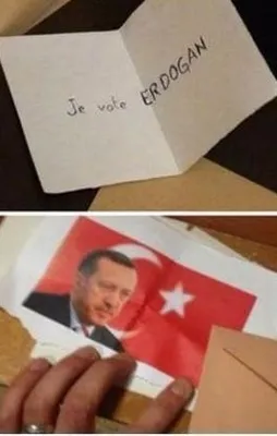 'Fransa seçimlerinde Erdoğan, Cope'yi geçti'