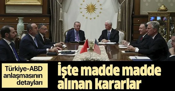 Türkiye ve ABD’den ortak açıklama | İşte 13 maddelik o anlaşma!