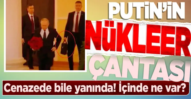 Rus siyasetçi Vladimir Jirinovski'nin cenazesine katılan Putin'in korumasının elindeki "nükleer" çanta dikkat çekti