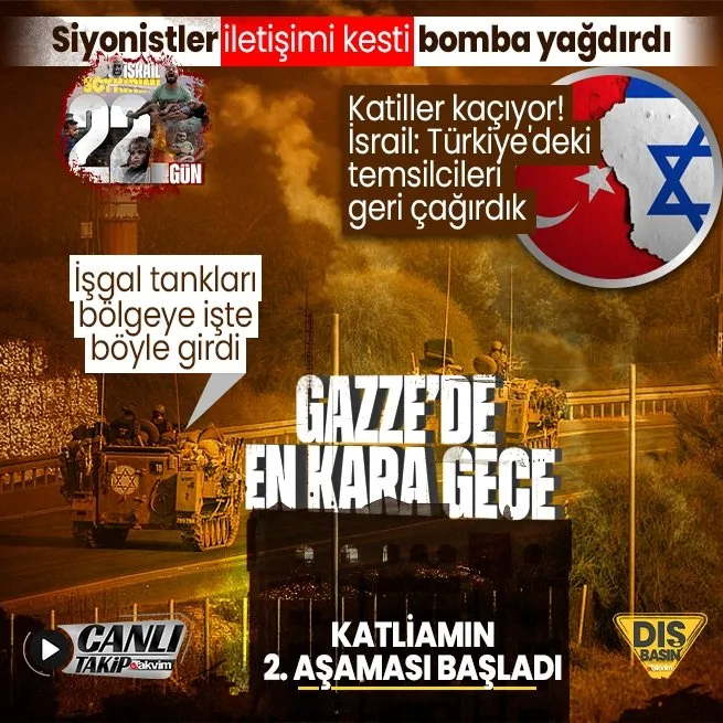 GAZZEDE SOYKIRIM VAR | İşgalci İsrail iletişimi kesti! En ağır bombardıman... | CANLI TAKİP