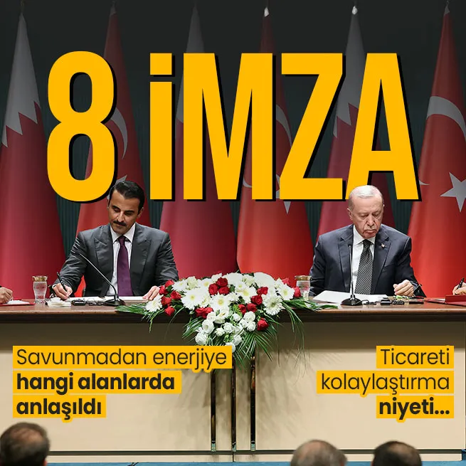 Başkan Erdoğan, Katar Emiri Al Sani’yi ağırladı! Ankara - Doha hattında 8 yeni anlaşma