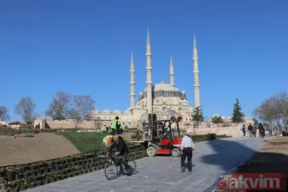 Mimar Sinan’ın ustalık eseri Selimiye Camisi’nin tüm ihtişamı meydan projesiyle ortaya çıktı
