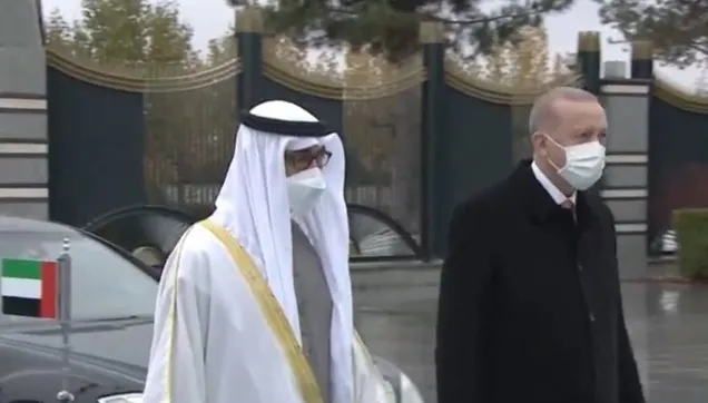 BAE Veliaht Prensi Zayed ekonomik yatırımlar için Külliyede! Başkan Erdoğan tarafından resmi törenle karşılandı!