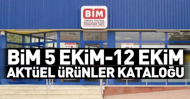 BİM indirim fırsatları... BİM 5 Ekim-12 Ekim aktüel ürünler kataloğunda bu hafta neler var? BİM aktüel ürünler...-1