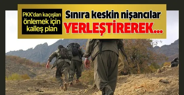 PKK’dan kaçışları engellemek için kalleş plan! Türkiye sınırına keskin nişancı yerleştirerek...