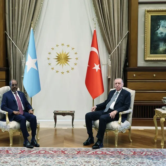 Başkan Erdoğan Somali Cumhurbaşkanı’nı karşıladı