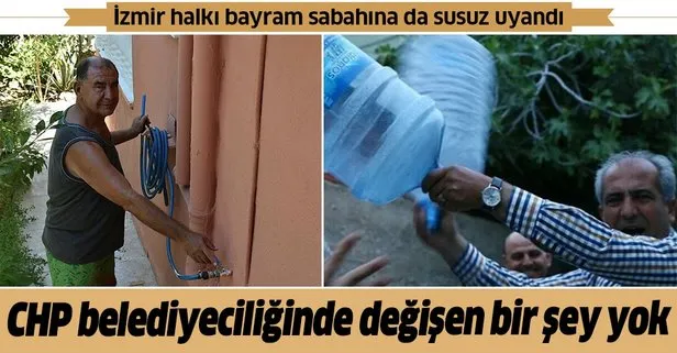 CHP’li İzmir Büyükşehir Belediyesi’nde değişen bir şey yok! İzmir halkı bayramı da susuz geçiriyor