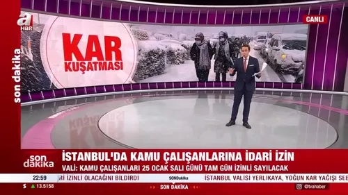 İstanbul’da kamu çalışanlarına idari izin
