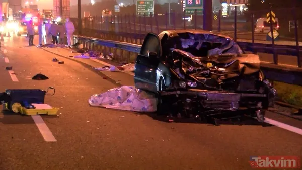 TEM'de bir ailenin yok olduğu kazada kahreden detaylar! Geriye sadece nikah karesi kaldı... | Vahim iddia: "Otobüs otoyolda indirdi" - 7