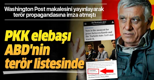 Washington Post'un makalesini yayımladığı Cemil Bayık ABD'nin terör listesinde