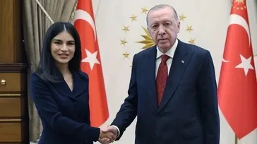 Başkan Erdoğan, Saida Mirziyoyeva'yı kabul etti