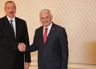 Azerbaycan Cumhurbaşkanı Aliyev, Binali Yıldırımı kabul etti