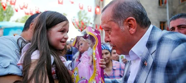 Minik kızın Erdoğan sevgisi