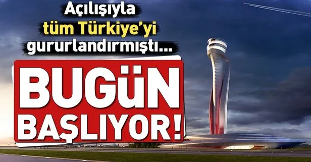 İstanbul havalimanı’na otobüslerle ulaşım bugün başlıyor