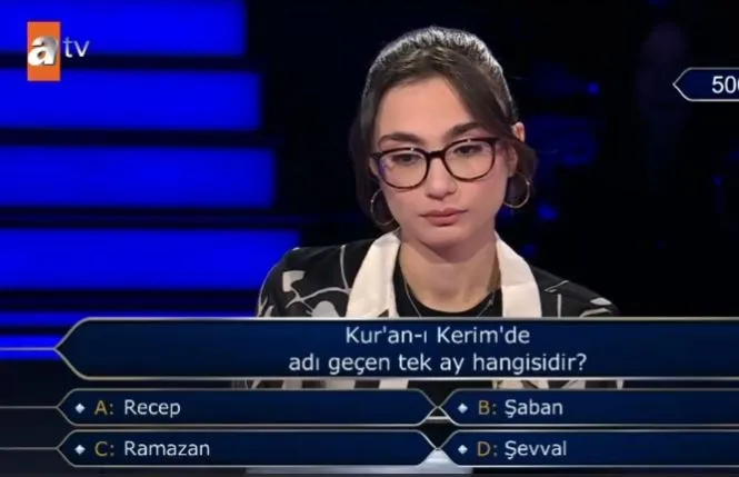 kuran-i-kerimde-adi-gecen-tek-ay-hangisidir-kim-milyoner-olmak-ister-500-bin-tllik-soru-1714938152413.jpg Kur'an-ı Kerim'de adı geçen tek ay hangisidir? Kim Milyoner Olmak İster 500 bin TL'lik soru-2