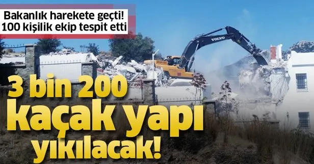 Bakanlık harekete geçti! Bodrum’da 3 bin 200 kaçak yapı yıkılacak